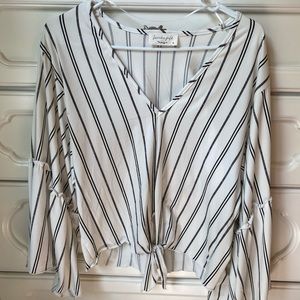 women’s bell sleeve blouse